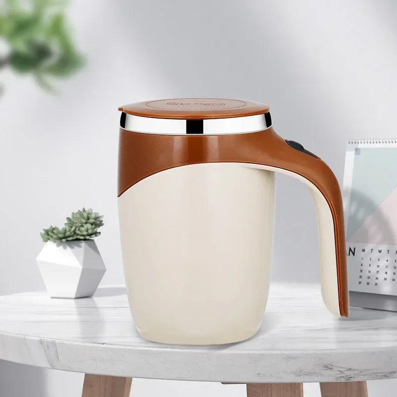 Automatic Mixing Cup Electric Rotating Coffee Cup Stainless Steel Mug Milk Shake Rotating Magnetic Mug Water Cups