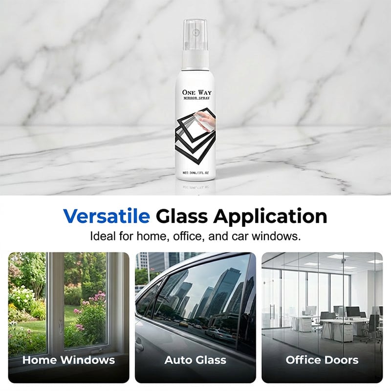🪟 50% OFF Reflective Window Spray | One-Way Mirror Privacy Shield for Home & Car