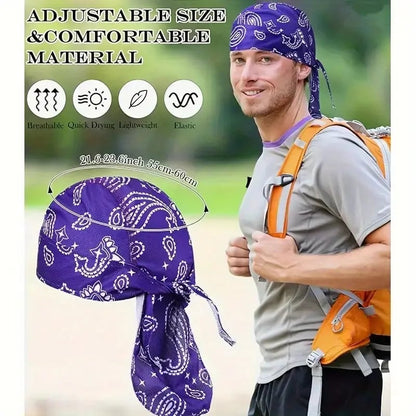 🔥Hot Sale 5 PCS⚡️Paisley Cooling Headscarf Cap