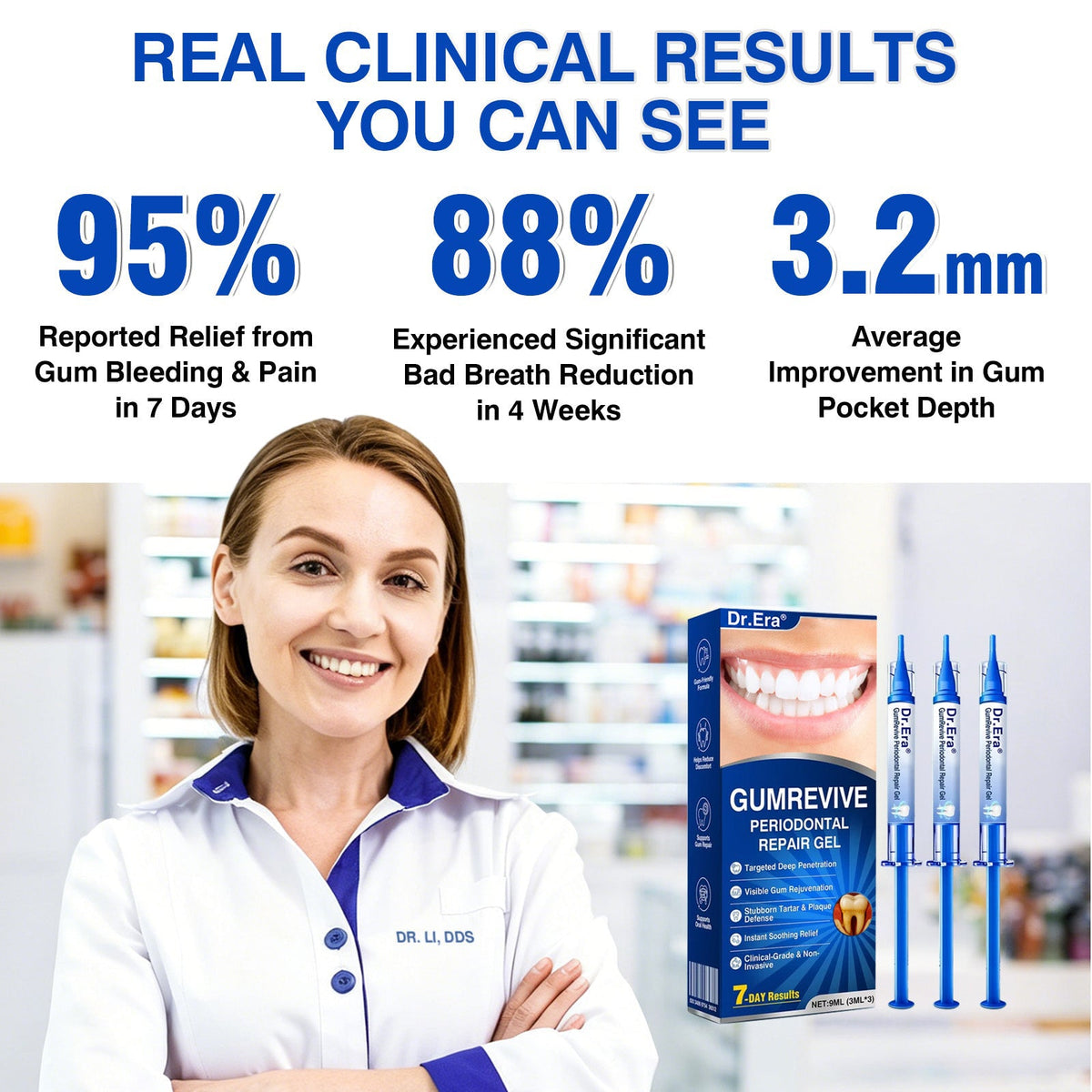 🦷 Periodontal RepairGel - Targeted Gumline Supportfor Plaque, Cavities, PeriodontalConcerns, Bad Breath & WeakTeeth Precision Leave-On OralCare Formula