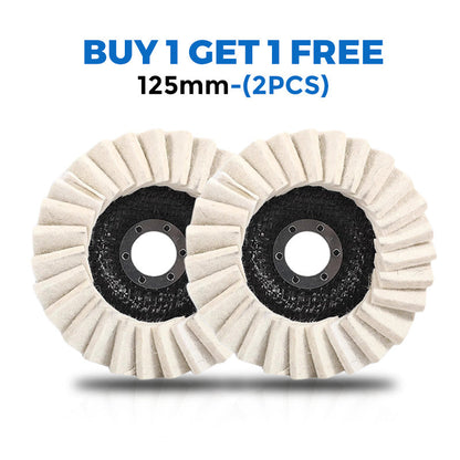 ⚒️ Premium Wool Felt Polishing Flap Disc for Angle Grinders-Mirror Finish Made Easy