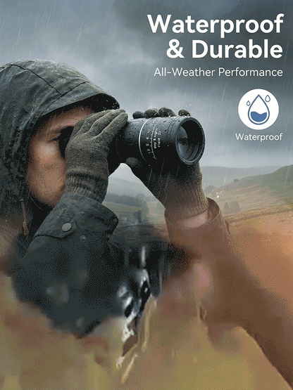 ⏳ 50% OFF🔥Used by American Mountain Guides! 100x HD Monocular, IPX5 Waterproof & Fog-Proof🧭🔭