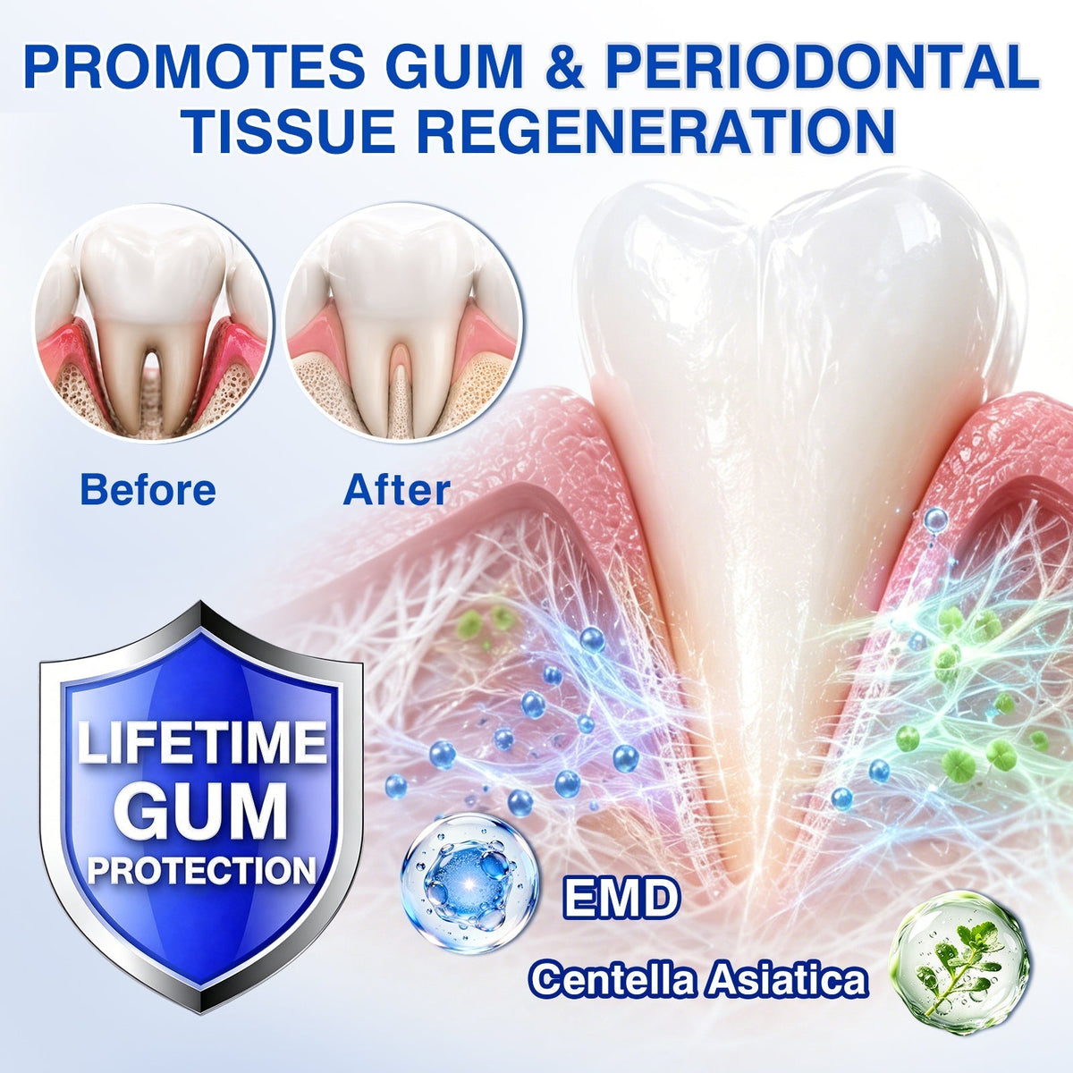 🦷 Periodontal RepairGel - Targeted Gumline Supportfor Plaque, Cavities, PeriodontalConcerns, Bad Breath & WeakTeeth Precision Leave-On OralCare Formula