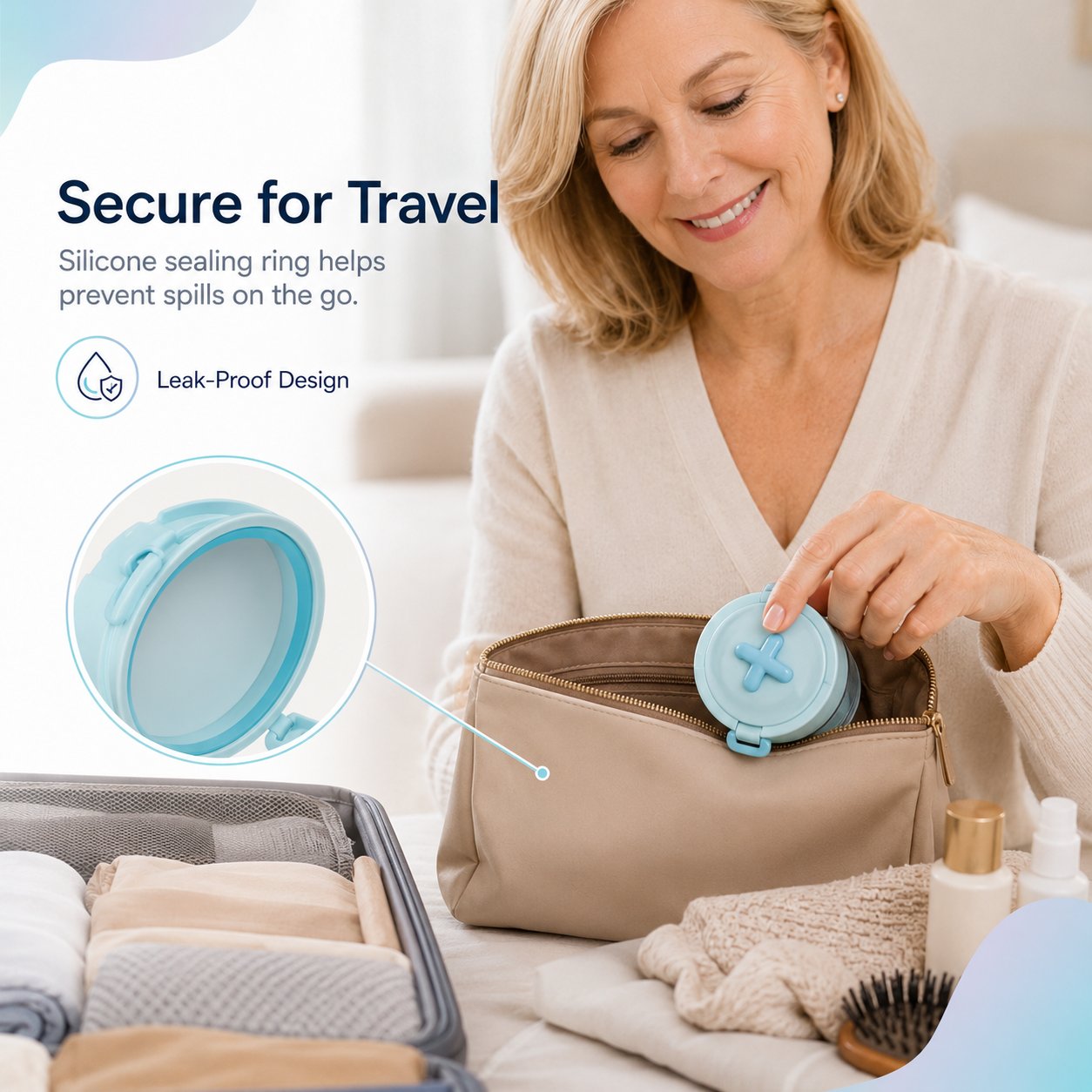🏆100K+ SOLD! 💧Portable Retainer and Denture Cleaning Case with Magnetic Lifting Tray