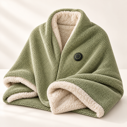 USB Heated Wearable Blanket – 3 Heat Settings & Soft Double-Sided Comfort