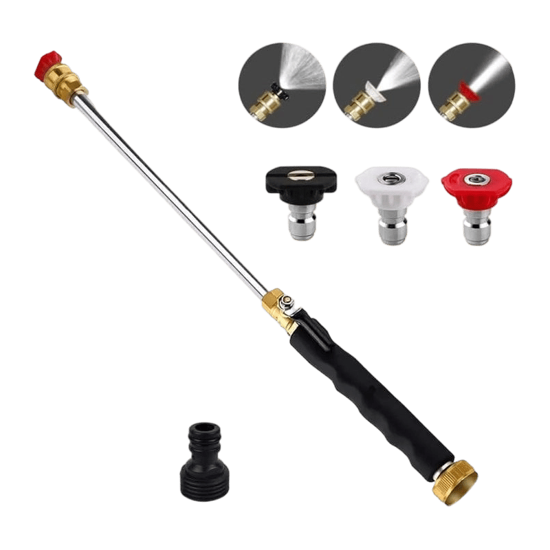 Professional Three-Nozzle Power-Boosting Garden Hose High-Pressure Washer Wand