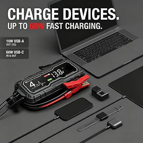 🔥Father's Day Special: Limited-Time Free Shipping! 49% OFF & Free Shipping 💥  4250A Car Jump Starter — Suitable for 10.0L Gasoline & 8.0L Diesel Engines