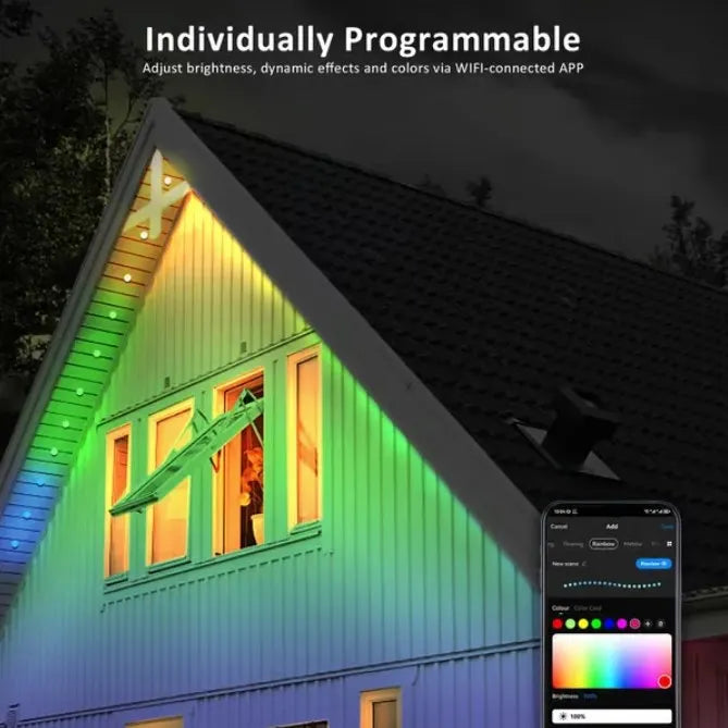 ⏰ Last Day Sale 🌈 Smart Rainbow Permanent Outdoor LED Lighting