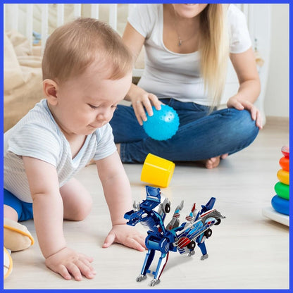 2-in-1 Transforming Race Car Dinosaur Automatic Transforming Toy