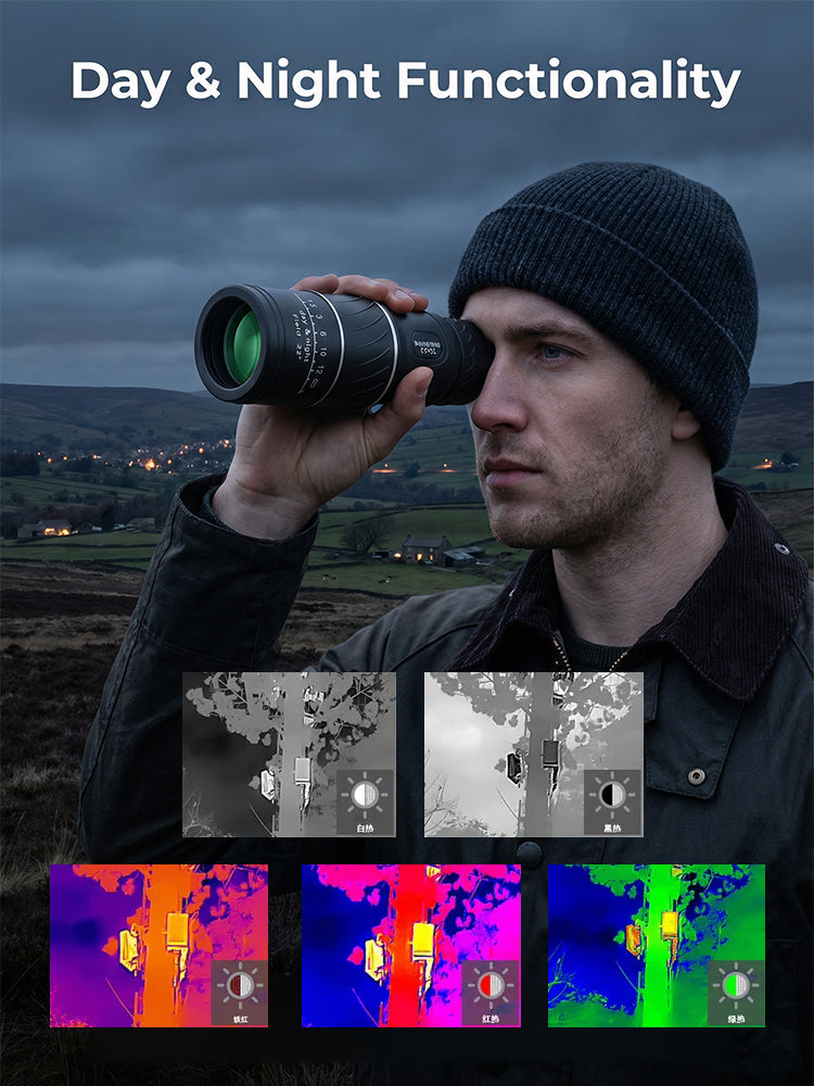 ⏳ 50% OFF🔥Used by American Mountain Guides! 100x HD Monocular, IPX5 Waterproof & Fog-Proof🧭🔭