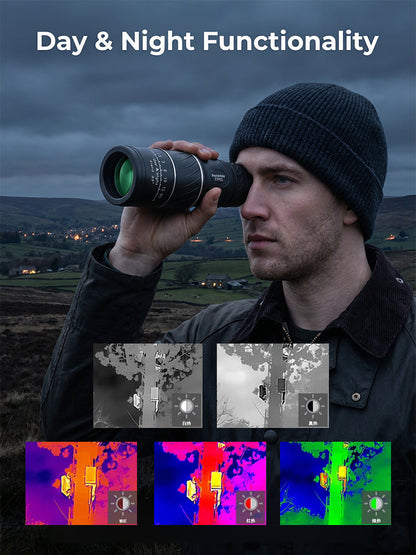⏳ 50% OFF🔥Used by American Mountain Guides! 100x HD Monocular, IPX5 Waterproof & Fog-Proof🧭🔭