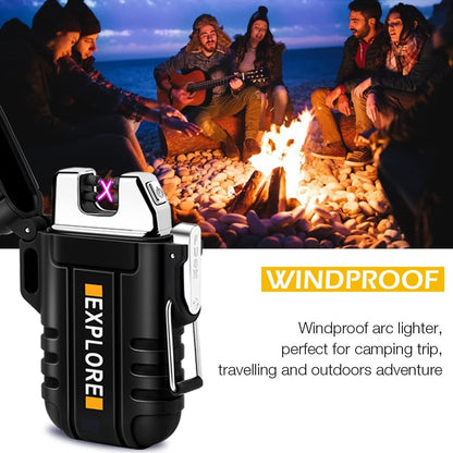 🔥 Gas-Free Electric Lighter Rechargeable USB-C with LED Flashlight