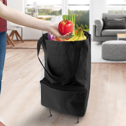❄️50% Off!🛒2-in-1 Foldable Shopping Trolley – Sturdy Shopping Bag on Wheels for Supermarket, Market & Travel