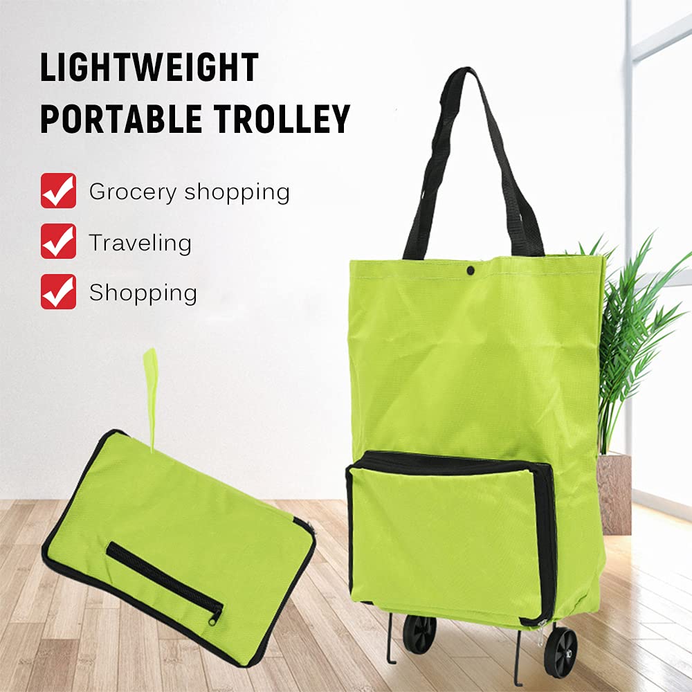 ❄️50% Off!🛒2-in-1 Foldable Shopping Trolley – Sturdy Shopping Bag on Wheels for Supermarket, Market & Travel