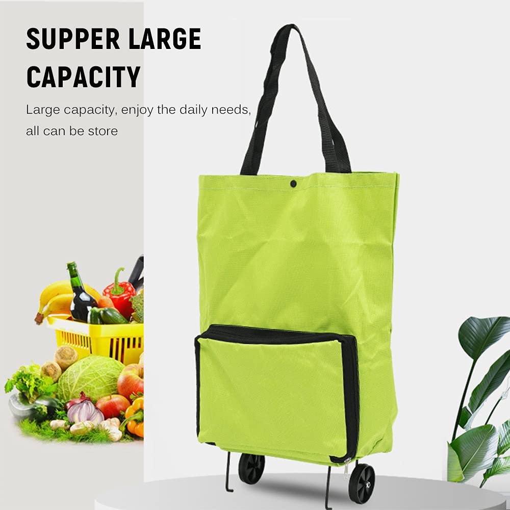 ❄️50% Off!🛒2-in-1 Foldable Shopping Trolley – Sturdy Shopping Bag on Wheels for Supermarket, Market & Travel