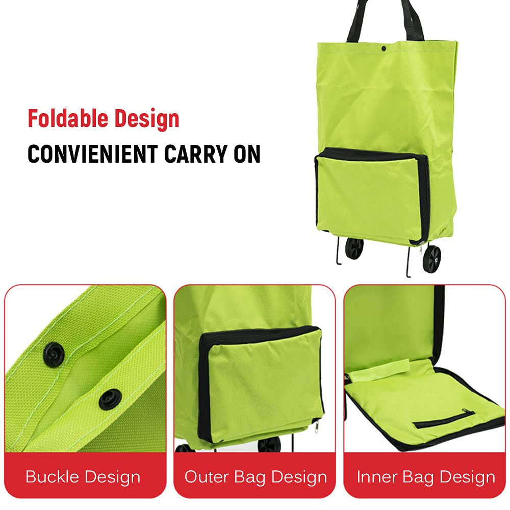 ❄️50% Off!🛒2-in-1 Foldable Shopping Trolley – Sturdy Shopping Bag on Wheels for Supermarket, Market & Travel