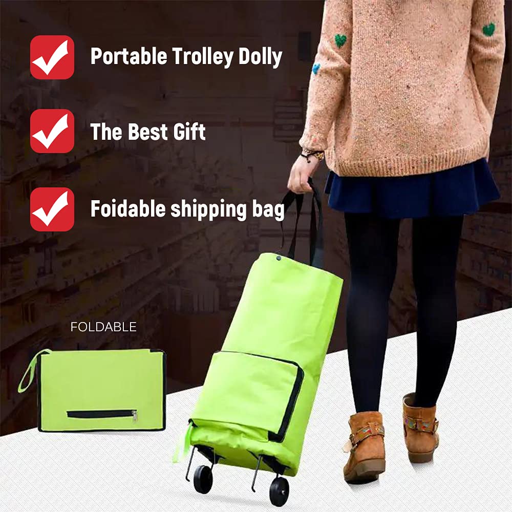 ❄️50% Off!🛒2-in-1 Foldable Shopping Trolley – Sturdy Shopping Bag on Wheels for Supermarket, Market & Travel