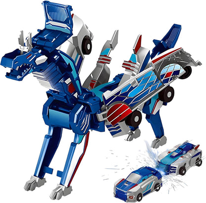 2-in-1 Transforming Race Car Dinosaur Automatic Transforming Toy
