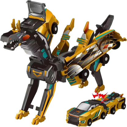2-in-1 Transforming Race Car Dinosaur Automatic Transforming Toy