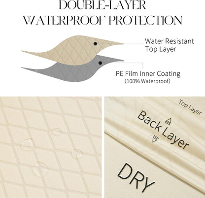 Premium Solid Waterproof Stretch Chair Covers for Home, Kitchen, Banquet