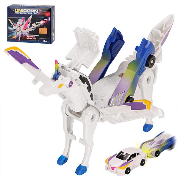 2-in-1 Transforming Race Car Dinosaur Automatic Transforming Toy