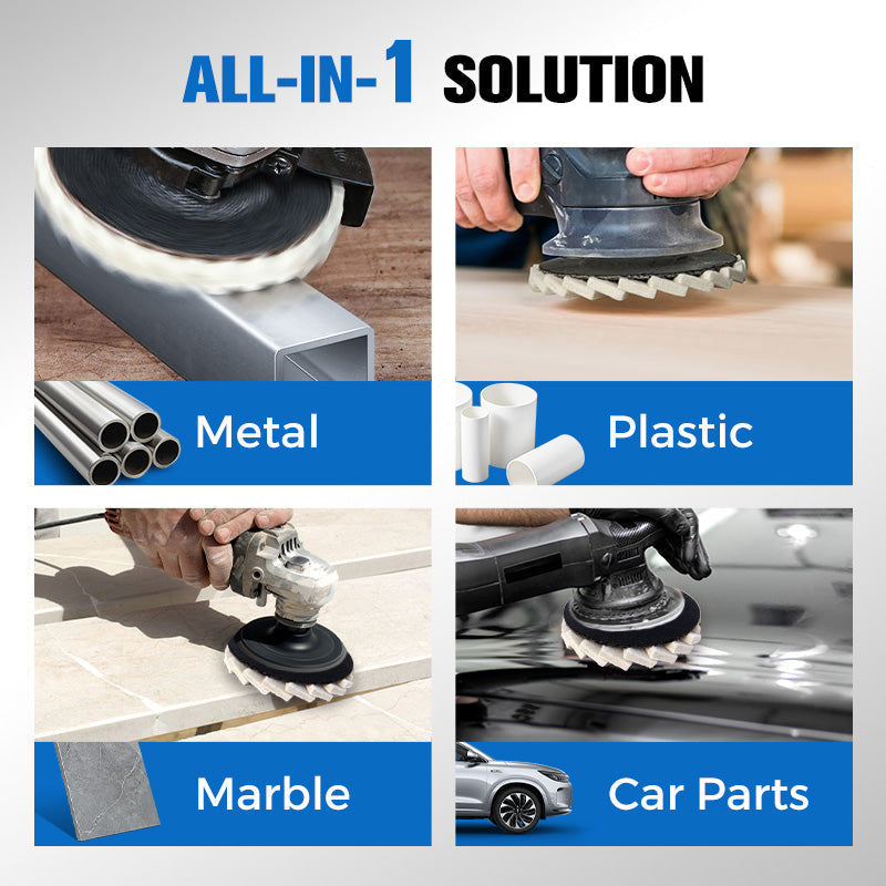 ⚒️ Premium Wool Felt Polishing Flap Disc for Angle Grinders-Mirror Finish Made Easy