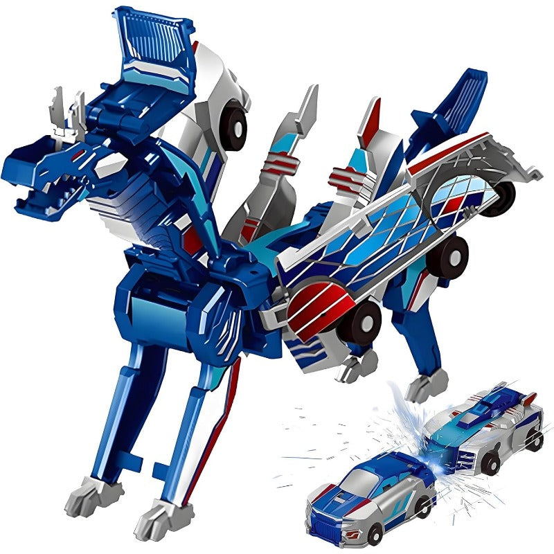 2-in-1 Transforming Race Car Dinosaur Automatic Transforming Toy