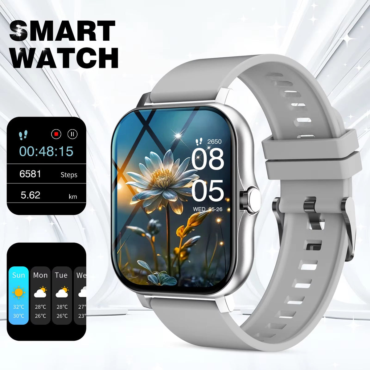 🔥⌚ 2026 Ultimate Smart Watch – Full Touch, All-Day Smart Features