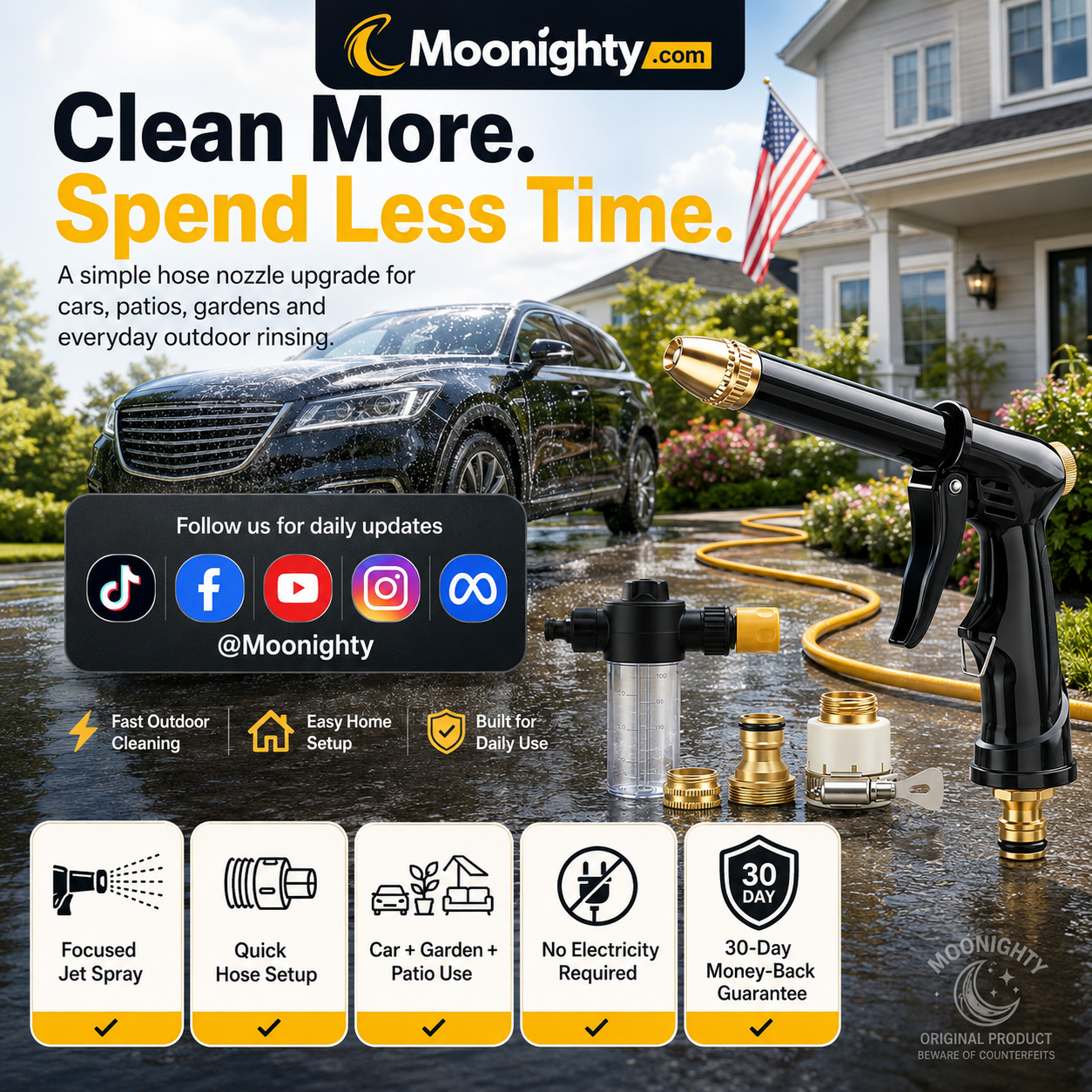 🏆High-Pressure Washer Spray Nozzle Set