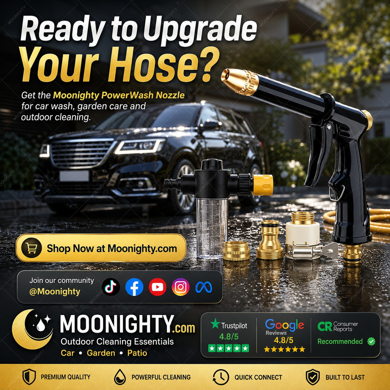 🏆High-Pressure Washer Spray Nozzle Set