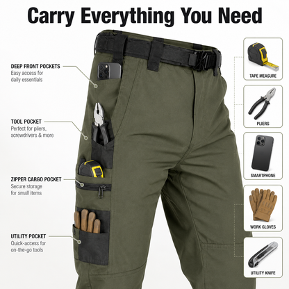 🔥 85,000+ Sold | Men’s FR Tactical Work Pants – Flame-Resistant, Tougher Than Jeans 💪