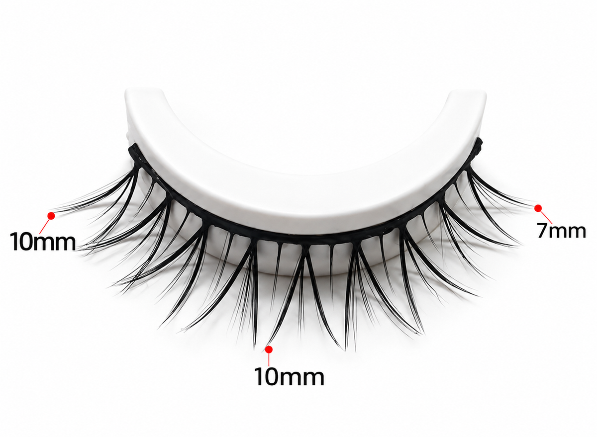 🌺Glue-Free Self-Adhesive Lashes – 3-Second, Natural & Reusable