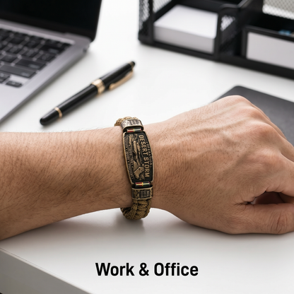 💥SAVE 40% 🎖️ Operation Desert Storm Veteran Paracord Bracelet | Honor Gulf War 1990-1991 Service Members