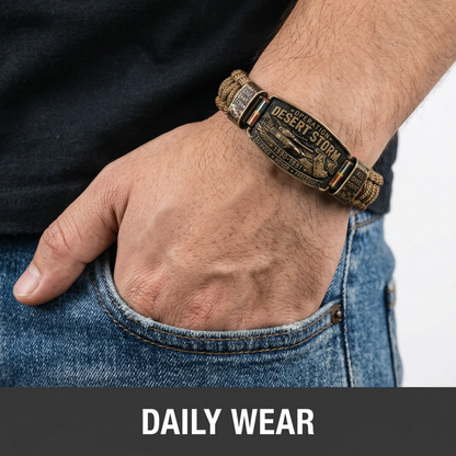 💥SAVE 40% 🎖️ Operation Desert Storm Veteran Paracord Bracelet | Honor Gulf War 1990-1991 Service Members