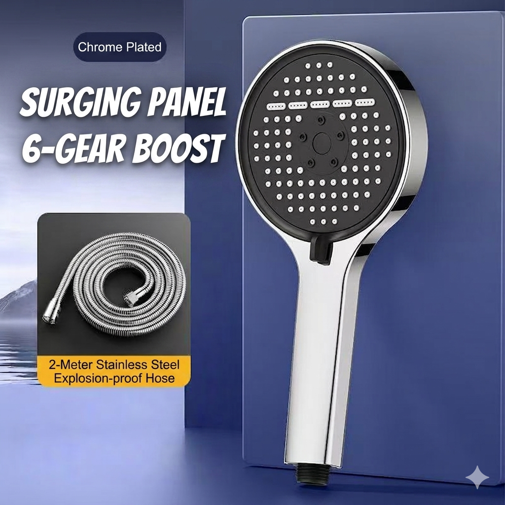 ✅ 90-Day Satisfaction Guarantee🚿High-Pressure Adjustable Rainfall Shower Head