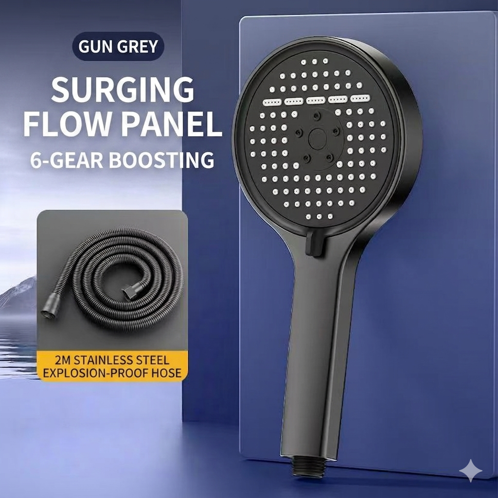 ✅ 90-Day Satisfaction Guarantee🚿High-Pressure Adjustable Rainfall Shower Head