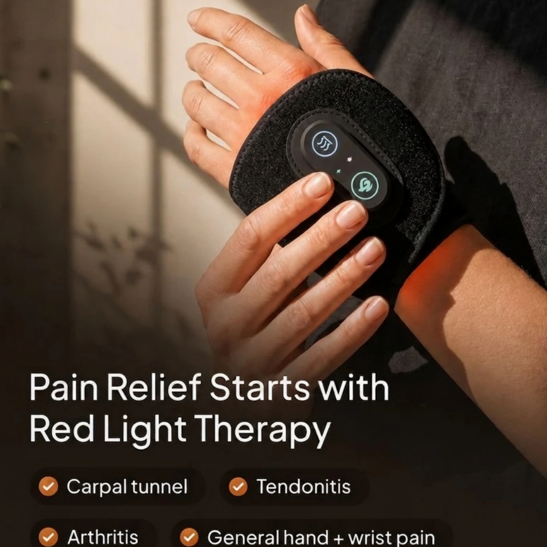 50% OFF✋️ Wearable Red Light Wellness Wrist Wrap – Just 10 Minutes a Day