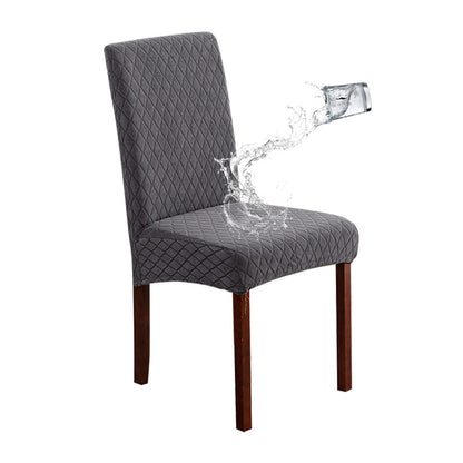 Premium Solid Waterproof Stretch Chair Covers for Home, Kitchen, Banquet