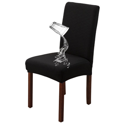 Premium Solid Waterproof Stretch Chair Covers for Home, Kitchen, Banquet