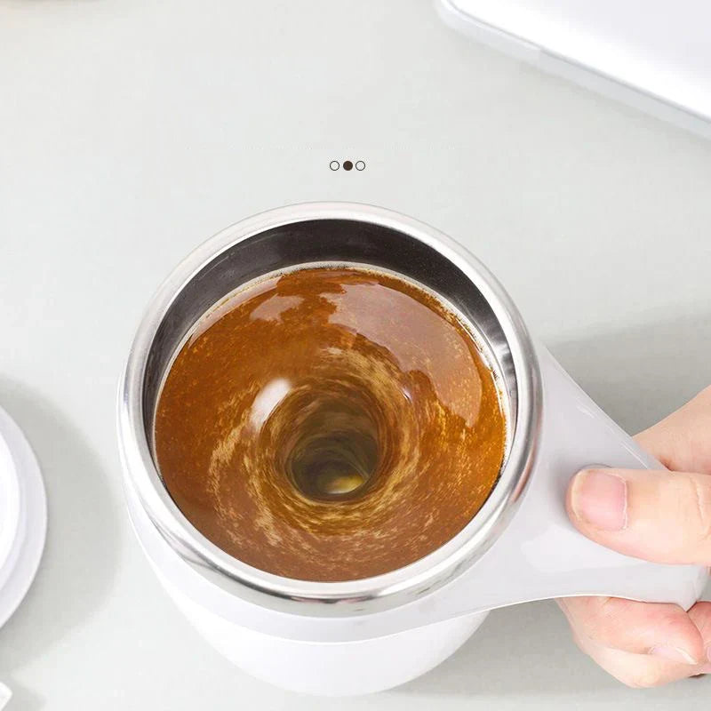 Automatic Mixing Cup Electric Rotating Coffee Cup Stainless Steel Mug Milk Shake Rotating Magnetic Mug Water Cups