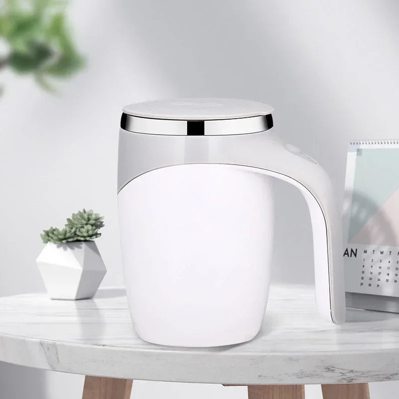 Automatic Mixing Cup Electric Rotating Coffee Cup Stainless Steel Mug Milk Shake Rotating Magnetic Mug Water Cups