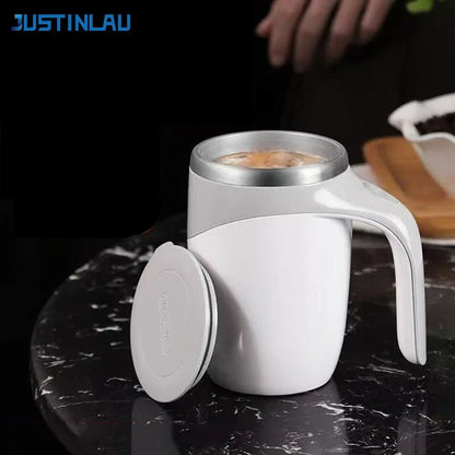 Automatic Mixing Cup Electric Rotating Coffee Cup Stainless Steel Mug Milk Shake Rotating Magnetic Mug Water Cups