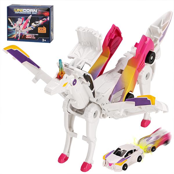 2-in-1 Transforming Race Car Dinosaur Automatic Transforming Toy