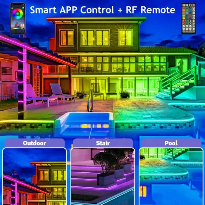 ⏰ Last Day Sale 🌈 Smart Rainbow Permanent Outdoor LED Lighting