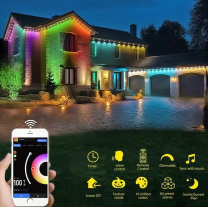 ⏰ Last Day Sale 🌈 Smart Rainbow Permanent Outdoor LED Lighting