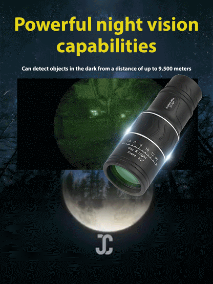 ⏳ 50% OFF🔥Used by American Mountain Guides! 100x HD Monocular, IPX5 Waterproof & Fog-Proof🧭🔭