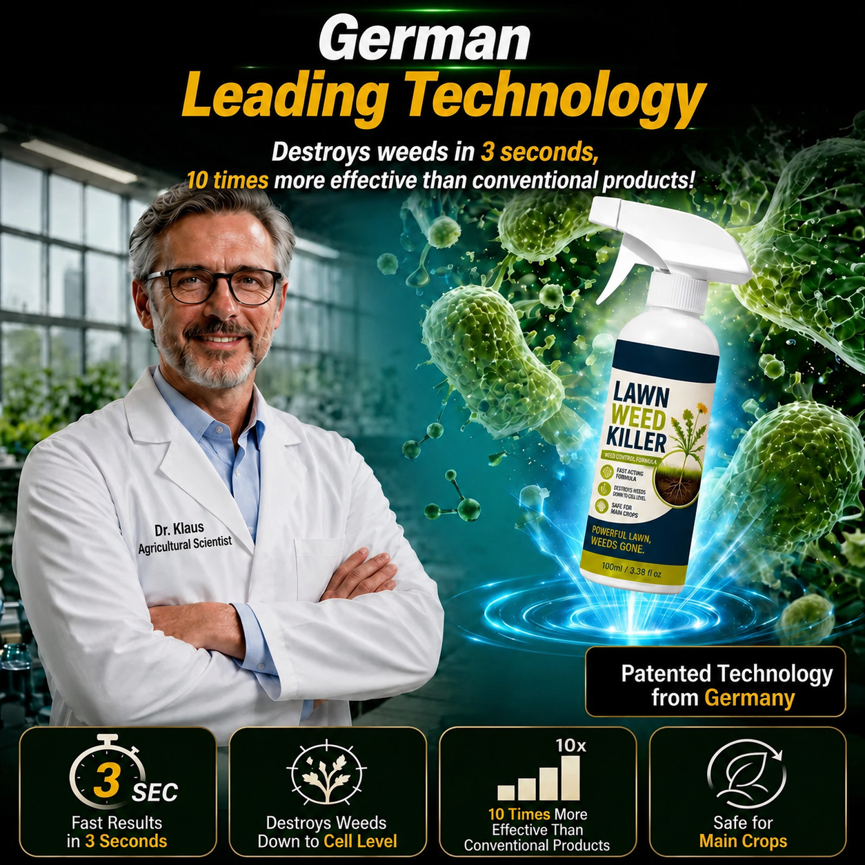 🏆Surprise Price: Only $14.99!!!⚡ [Easy and stress-free weeding in the garden] Herbicide for domestic use