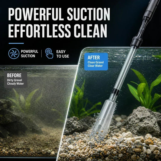 🐠⚡ Electric Aquarium Gravel Cleaner – Clean Tanks Made Easy