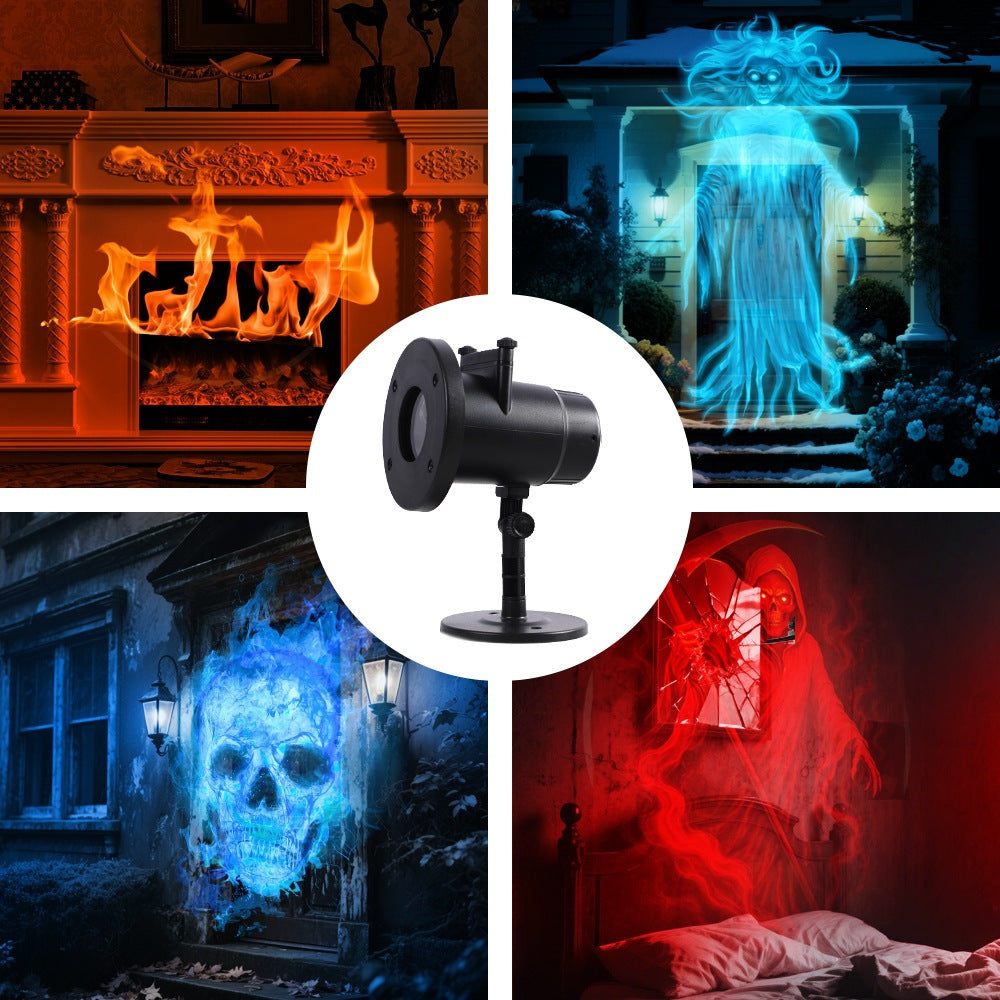 🔥Halloween Skull Dynamic Light 10 Unique HD Projection Patterns