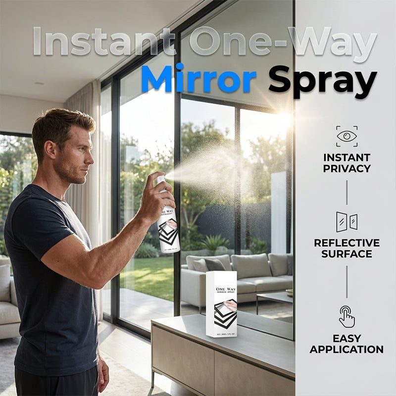 🪟 50% OFF Reflective Window Spray | One-Way Mirror Privacy Shield for Home & Car